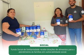 Departamento de Promoção Social e Habitação Realiza o repasse das doações de leite obtidas através do baile da melhor idade 