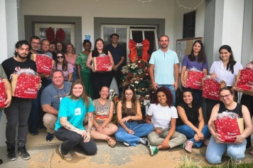 Entrega das cestas de Natal 