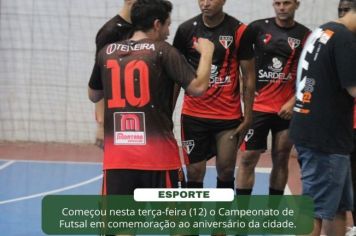 Abertura do campeonato de Futsal