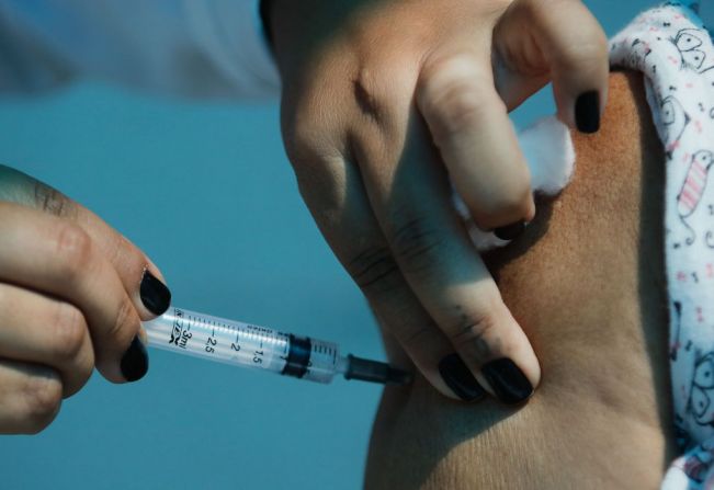 Vacinação contra COVID  da população entre 50 a 54  anos