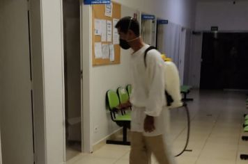 Desinfecção contra Covid 19 nas Unidades de Saúde.