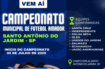 Chegou a hora de Santo Antônio do Jardim vibrar!