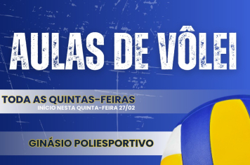 AULAS DE VÔLEI!