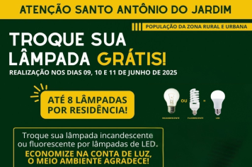 TROQUE SUA LÂMPADA GRATUITAMENTE