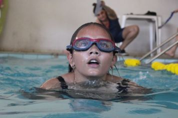 Departamento de Cultura e Esporte realiza mais um Festival Anual de Natação com os alunos matriculados na modalidade!