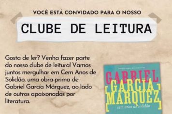 Venha fazer parte do nosso clube de leitura!