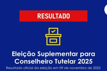 ELEIÇÃO SUPLEMENTAR DO CONSELHO TUTELAR 2025