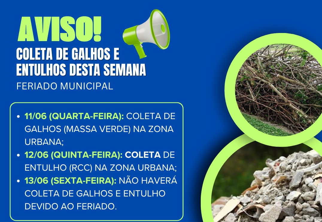 COLETA DE GALHOS E ENTULHO