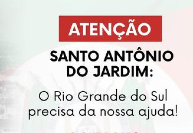 TODOS PELO SUL, AJUDE-NOS A AJUDAR TODOS OS AFETADOS PELA ENCHENTE!