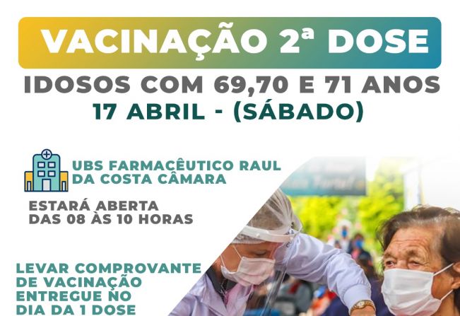 Idosos de 69, 70 e 71 anos de idade.