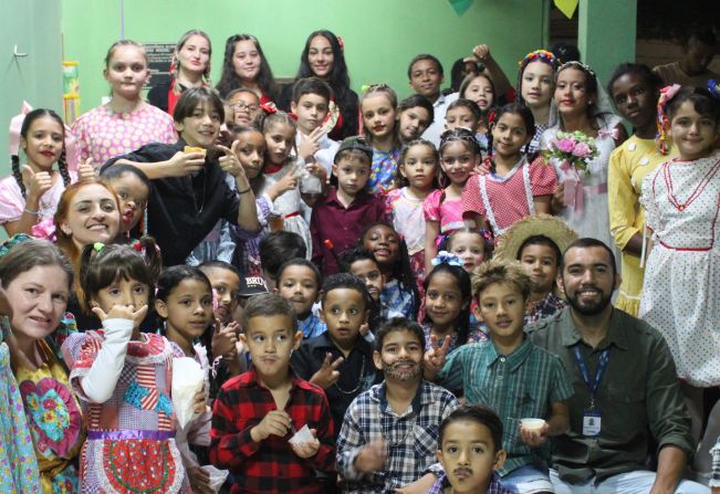 festa junina das crianças do Serviço de Convivência e Fortalecimento de Vínculos (SCFV) 